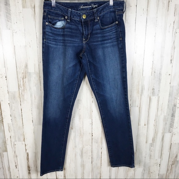American Eagle Outfitters Denim - American Eagle Skinny Jeans Dark Blue Denim 8 AE